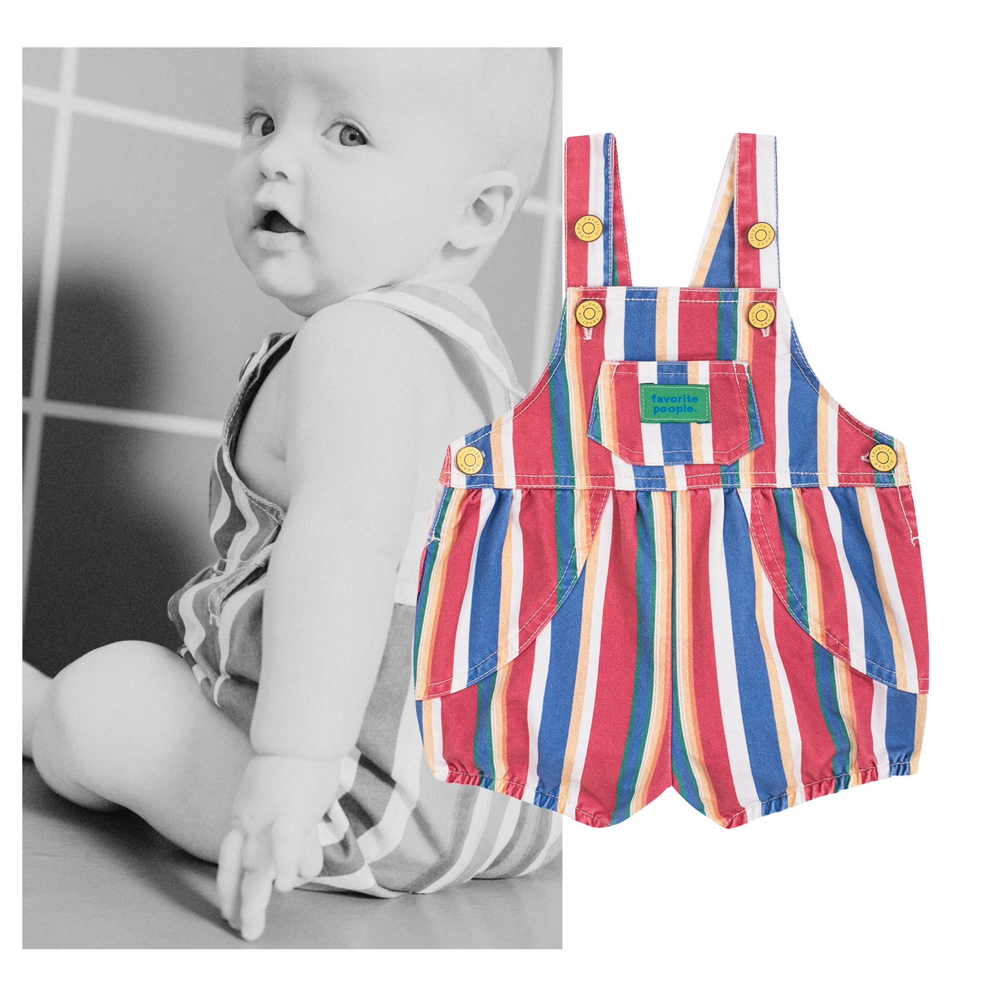 Favorite People - Space Jam Baby Overall
