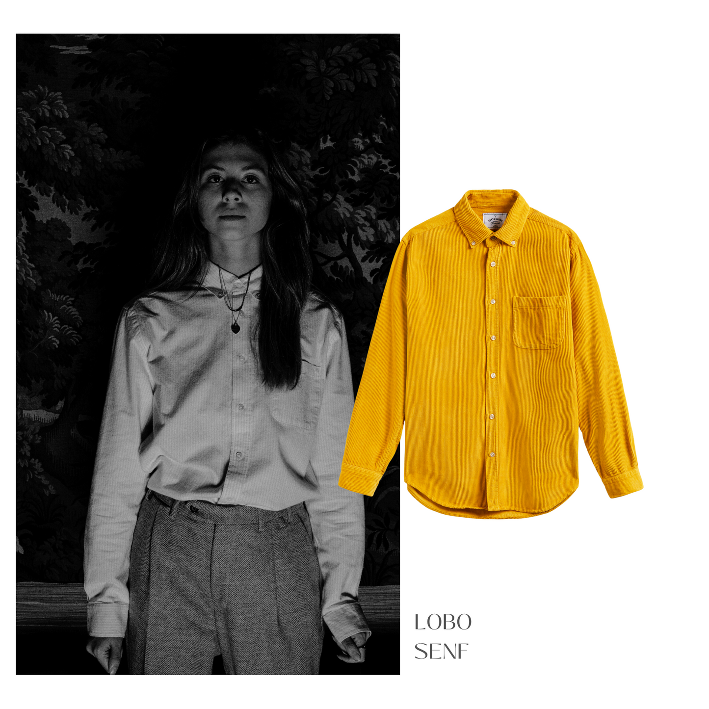 Portuguese Flannel - lobo mustard