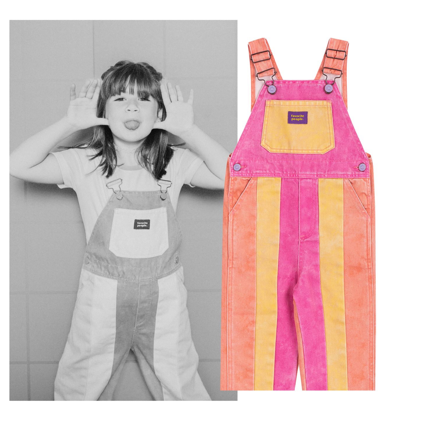 Favorite People - Chiclet Overall