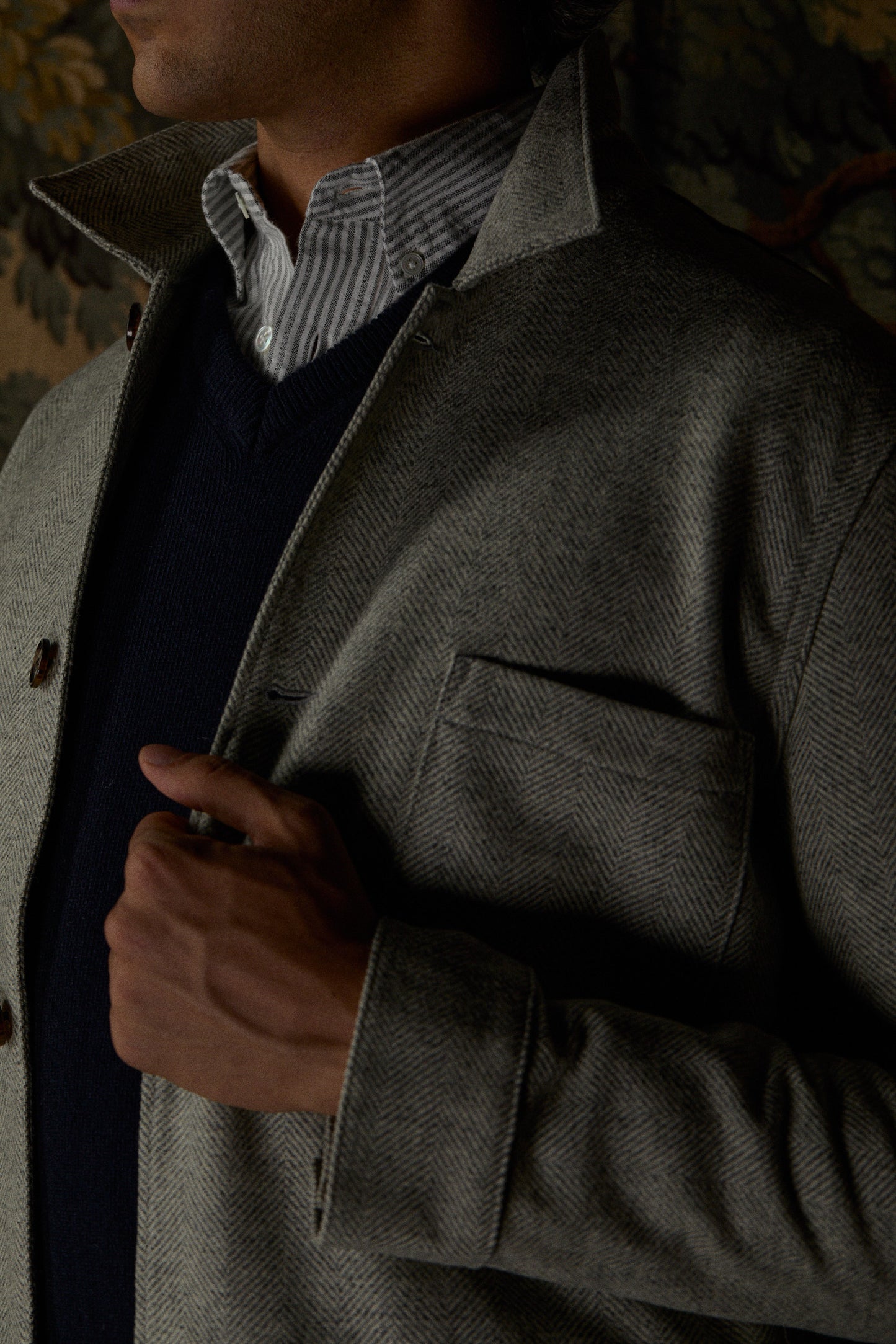 Portuguese Flannel - labura herringbone wool