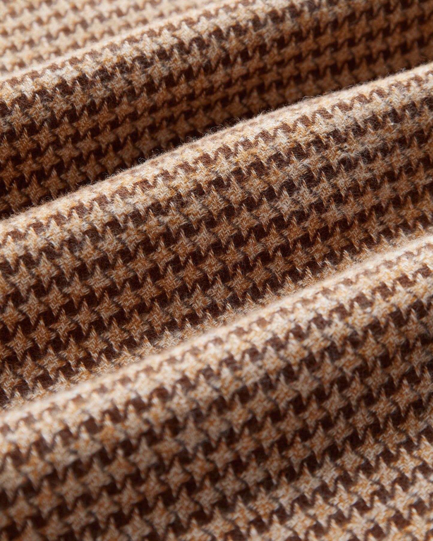 Portuguese Flannel AW25 - Abstract Pied Poule Brown