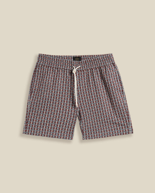 Portuguese Flannel - Herren Shorts - Baumwolle - Abstract Blau Braun