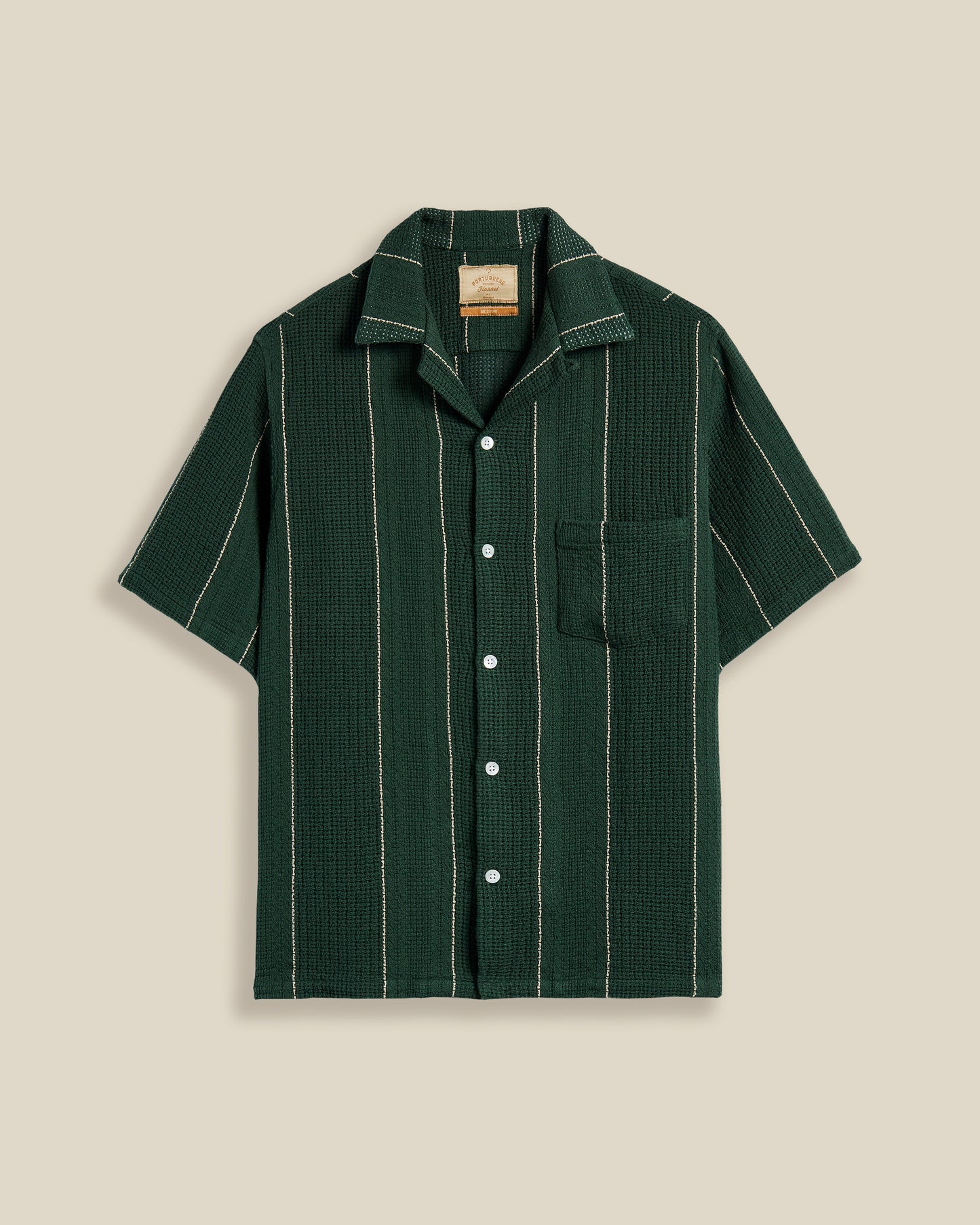 Portuguese Flannel - Alma Green Kurzarmhemd