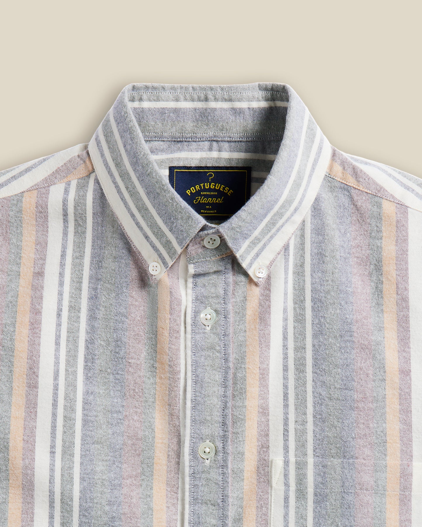 Portuguese Flannel - brushed oxford multi stripe