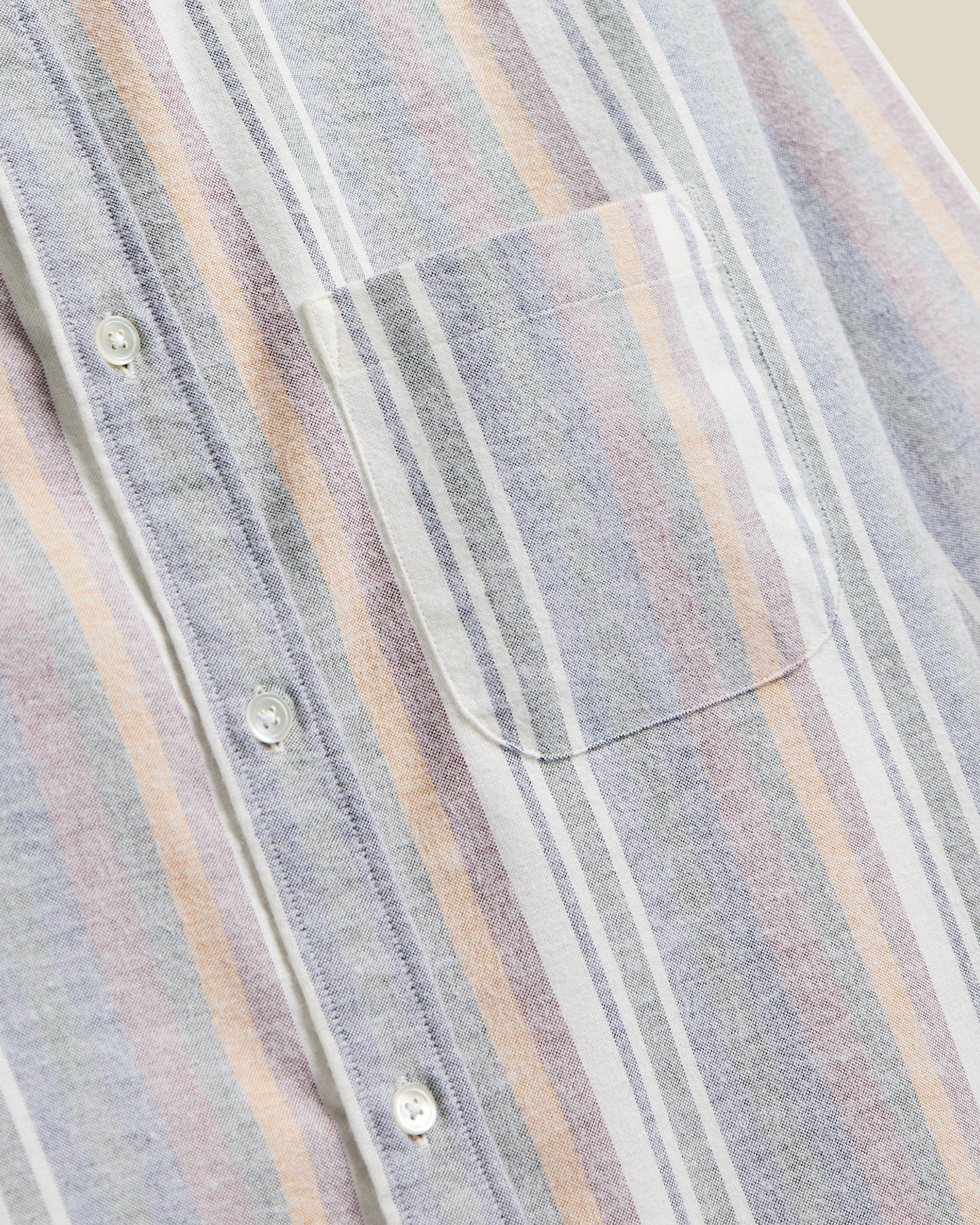 Portuguese Flannel - brushed oxford multi stripe