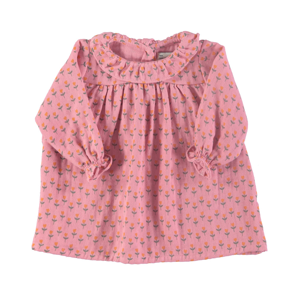 Piupiuchick - Baby Dress Pink w Little Flowers