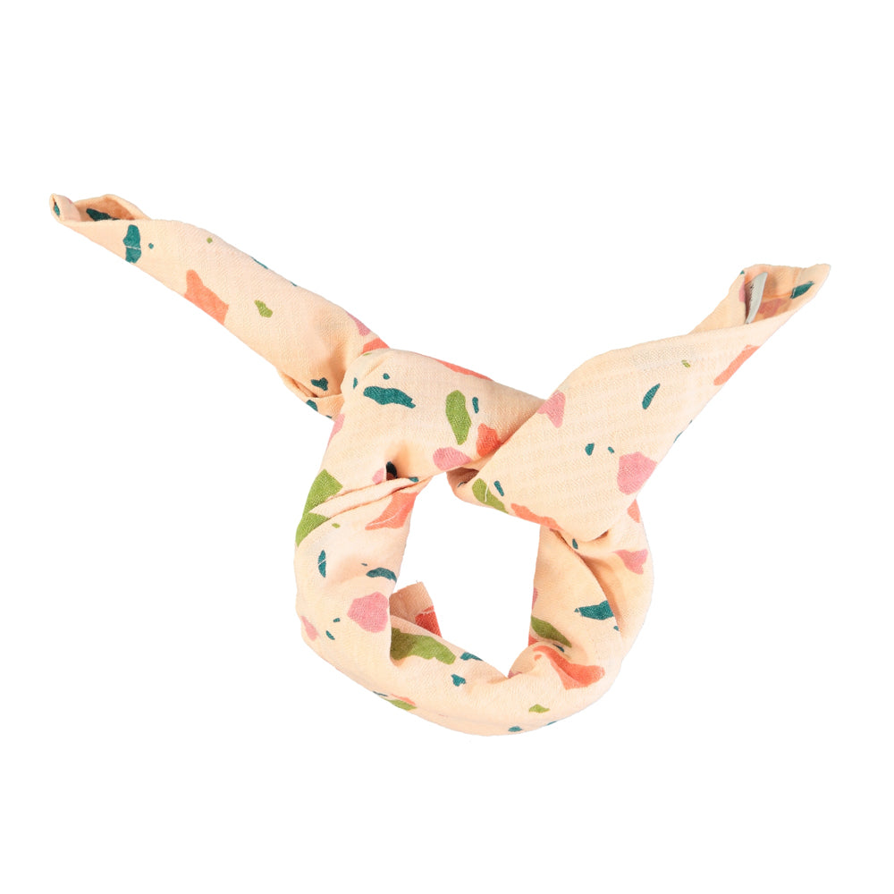 Piupiuchick - Bandana Pink w Multicolor Geometric Allover