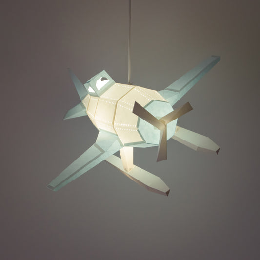 DIY Papierlampe - Wasserflugzeug - Owl Paper Lamps -