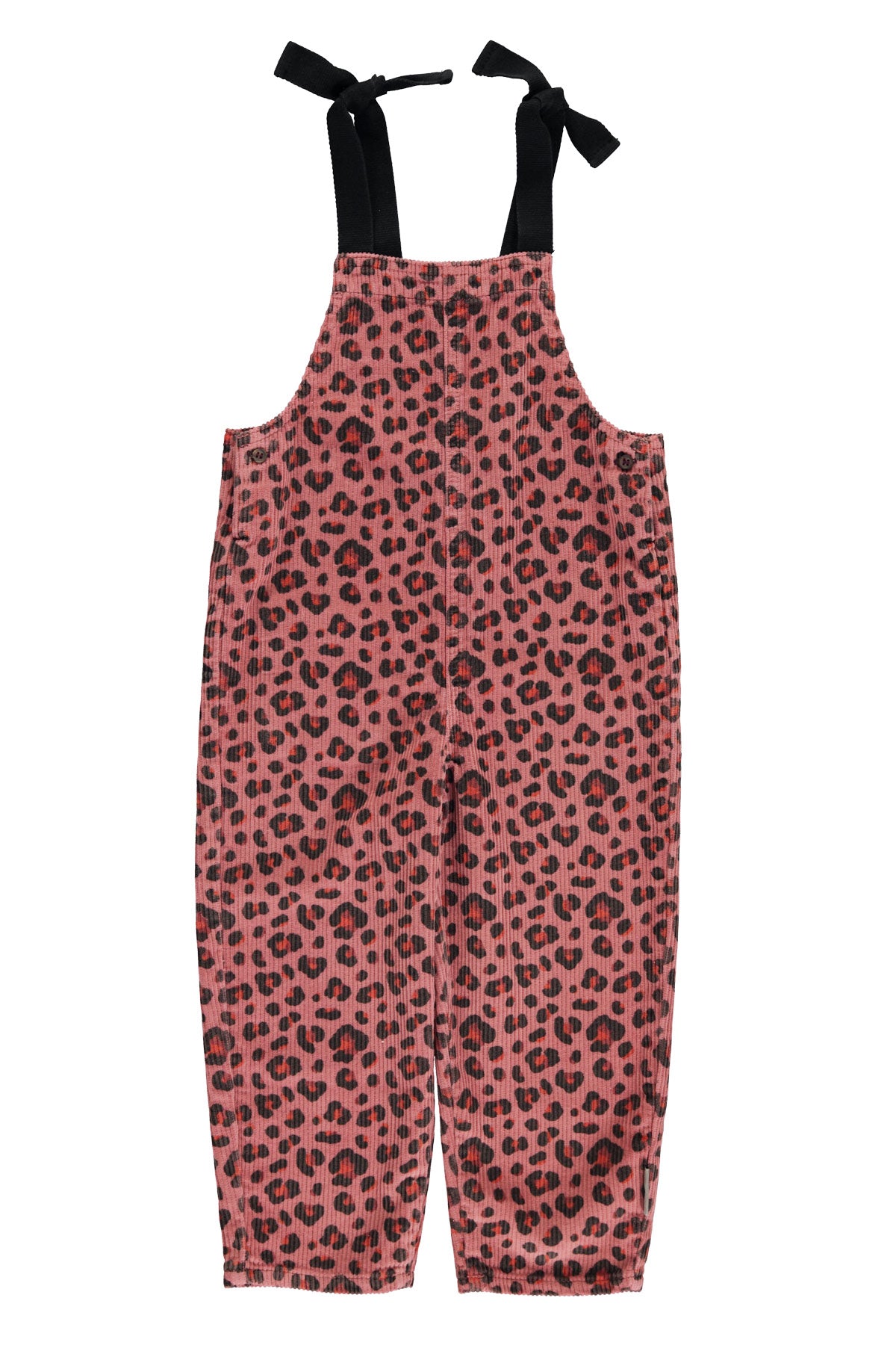 Piupiuchick AW25 - Dungarees | Pink w/ animal print