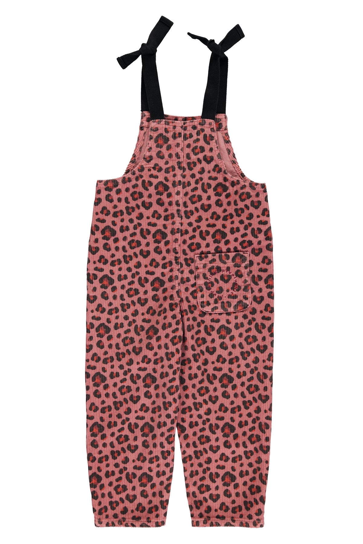 Piupiuchick AW25 - Dungarees | Pink w/ animal print