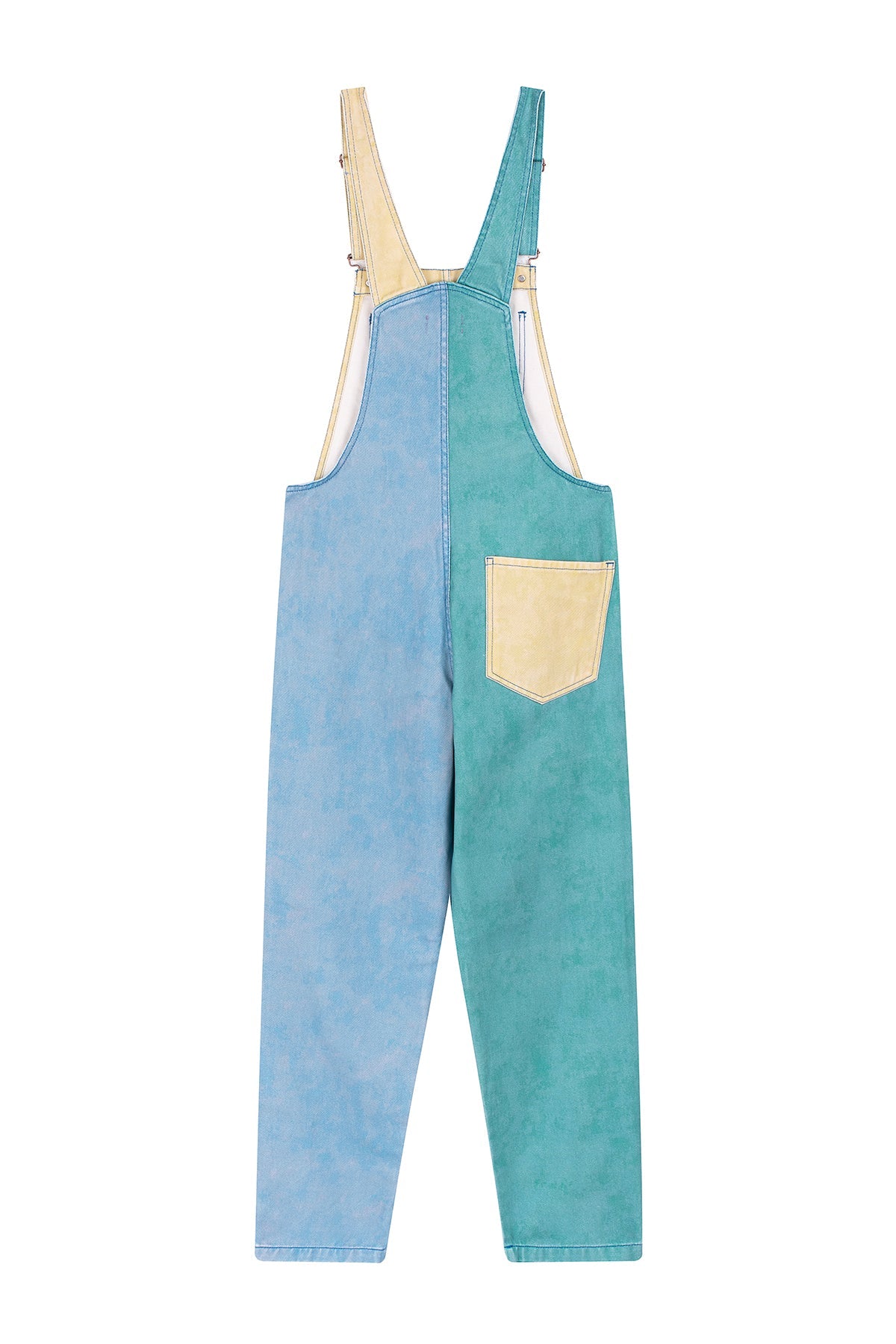 Favorite People Damen Patchwork Latzhose "Sicilia" aus Baumwolle – Nachhaltig, Made in Portugal