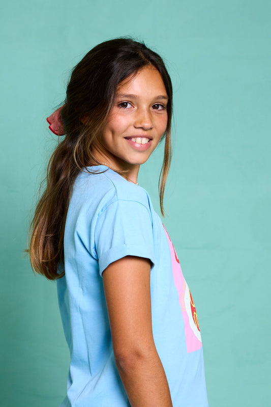 Favorite People Kinder T-shirt "Pasta" aus Baumwolle – Nachhaltig, Made in Portugal