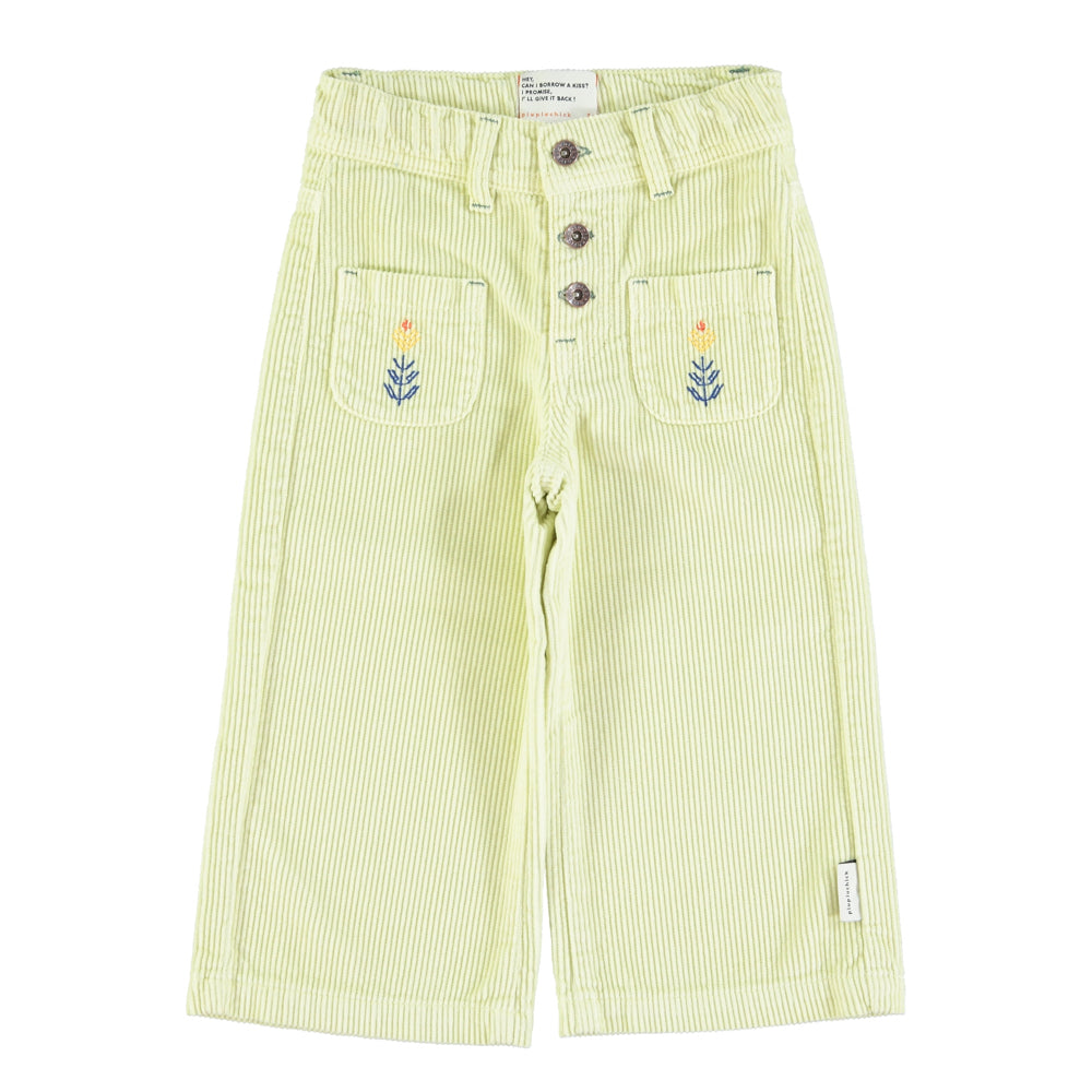 Piupiuchick - Flare Trousers Green Lime