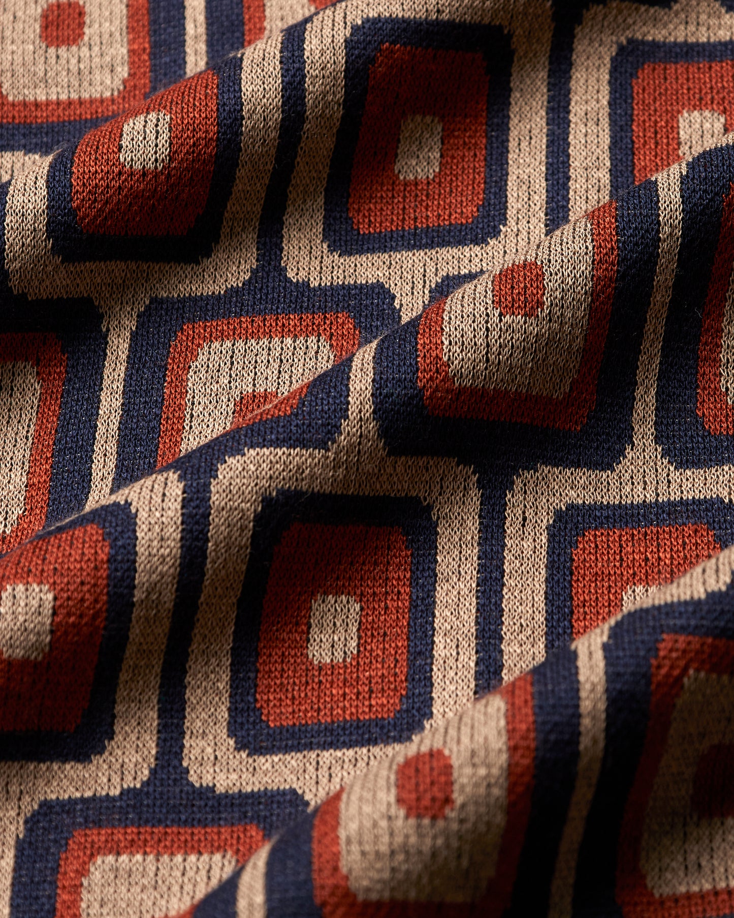Portuguese Flannel - Geometric Knit Kurzarmhemd