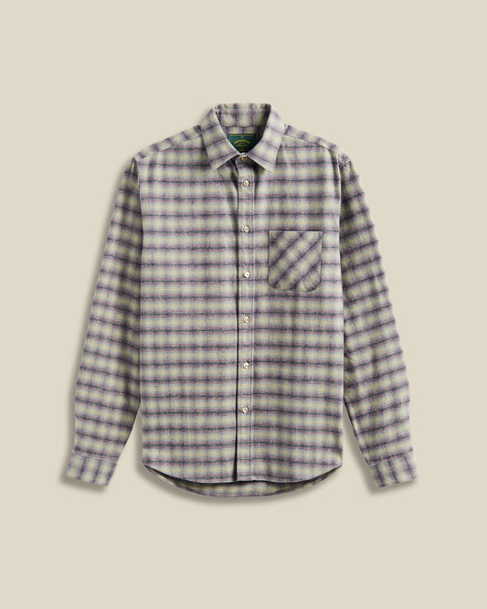 Portuguese Flannel - Langarm Hemd Herren - Baumwolle - Blau Kariert