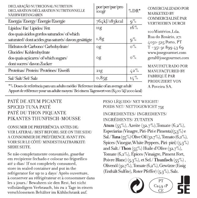 Jose Gourmet - Pikantes Thunfisch-Mousse