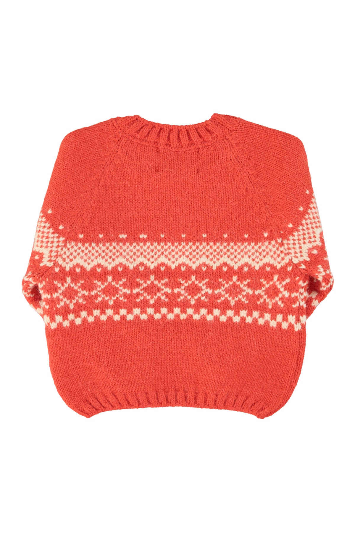 Piupiuchick AW25 - Jacquard sweater | Red