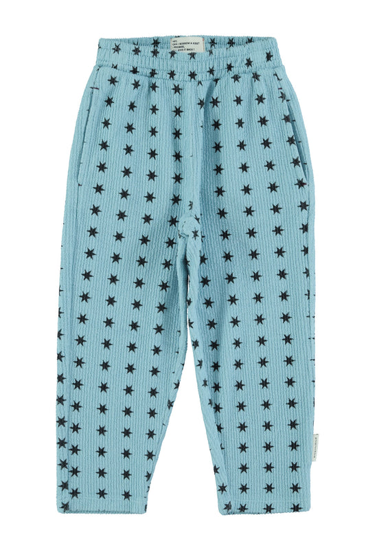 Piupiuchick AW25 - Jogging pants | Blue w/ black stars