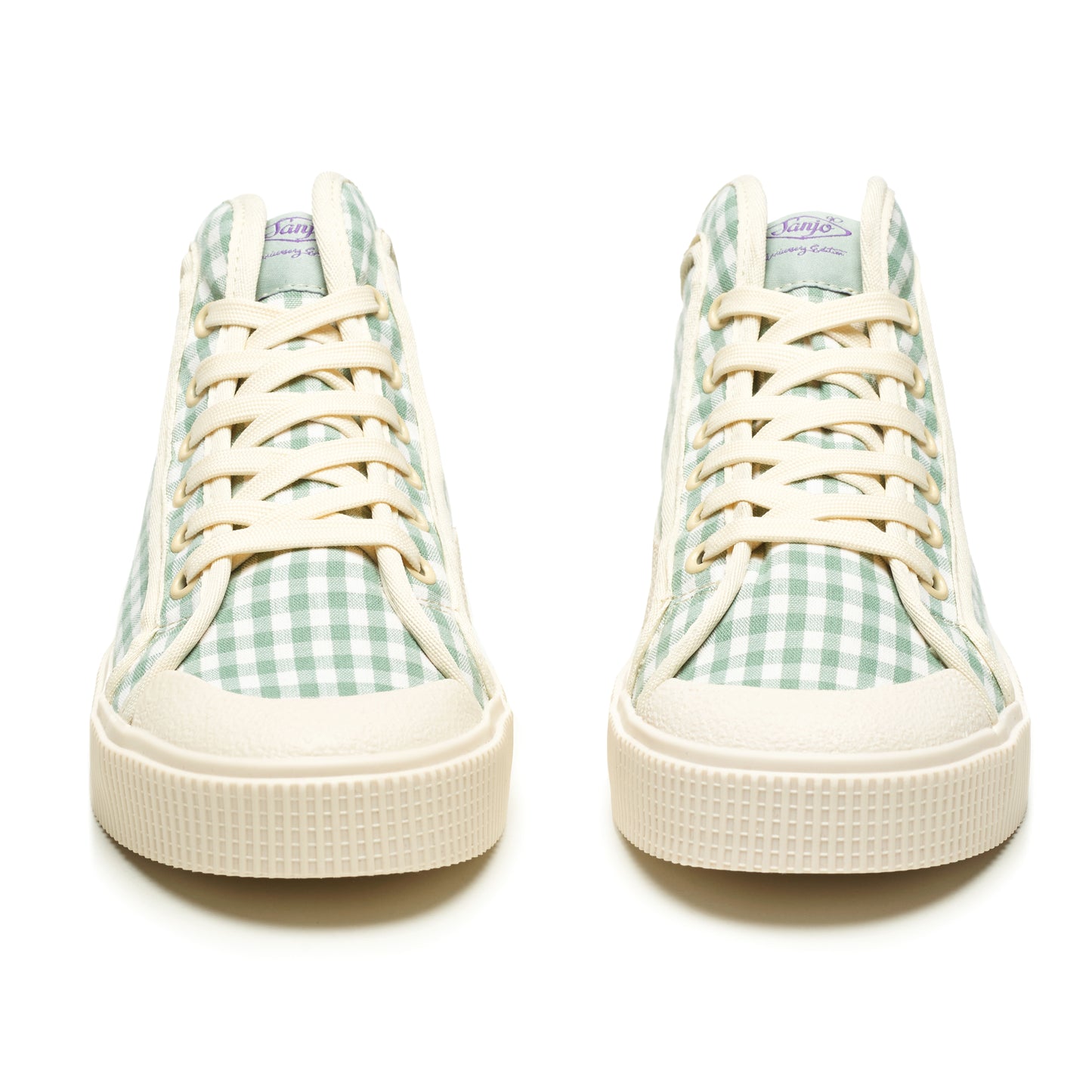 Sanjo - K100 Vichy - Pastel Green - Retro Sneaker