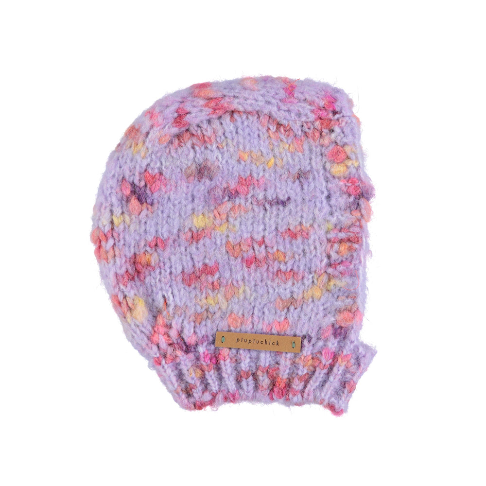 Piupiuchick - Knitted Bonnet Multicolor Purple