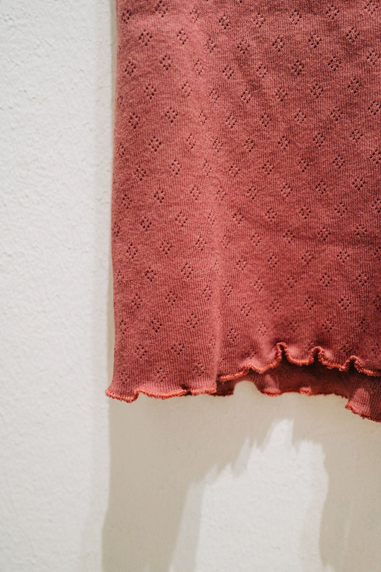 Baumwoll Shorts Damen SOUCI – Retro Loungewear – Bordeaux Rot – Tricirculo