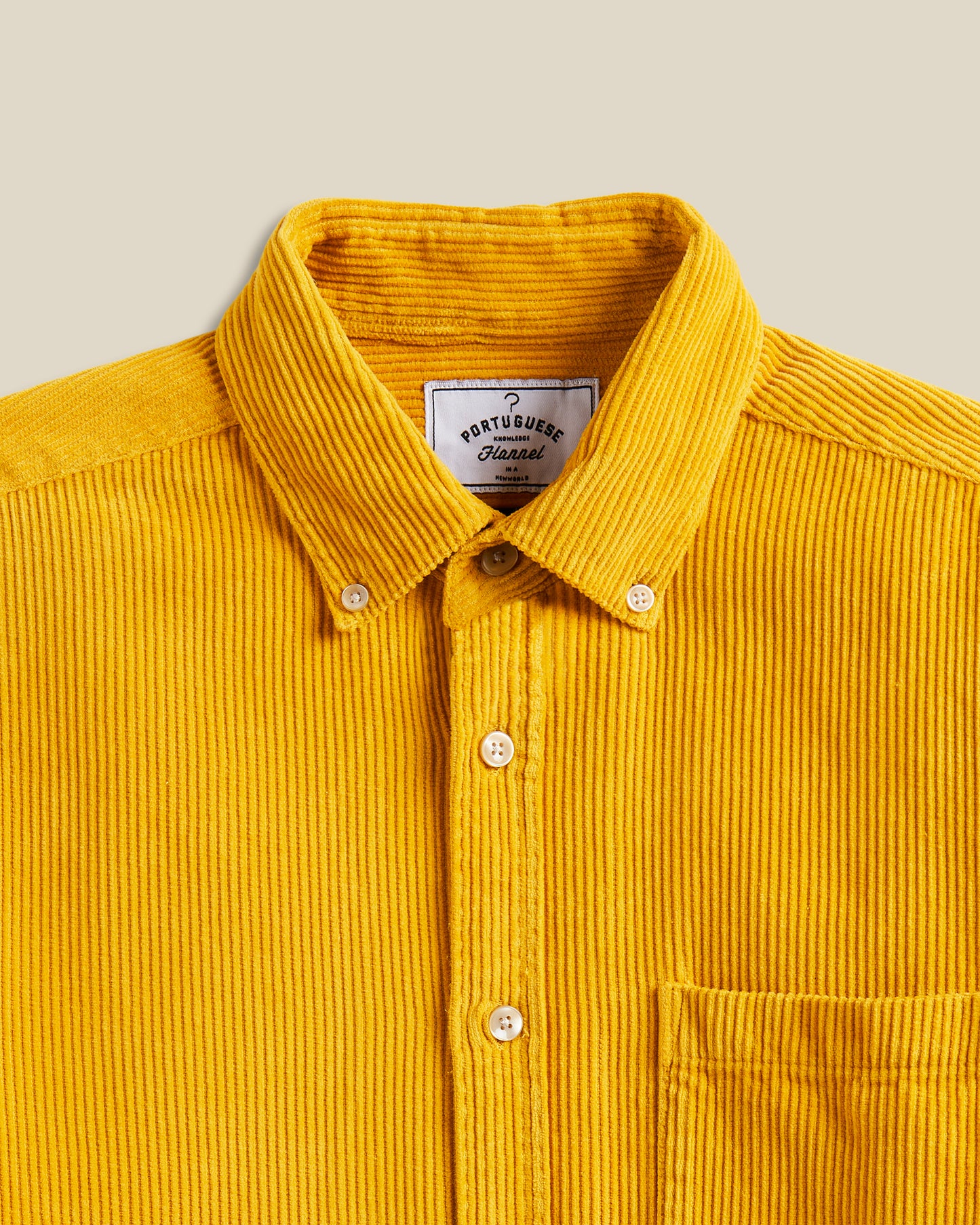 Portuguese Flannel - lobo mustard