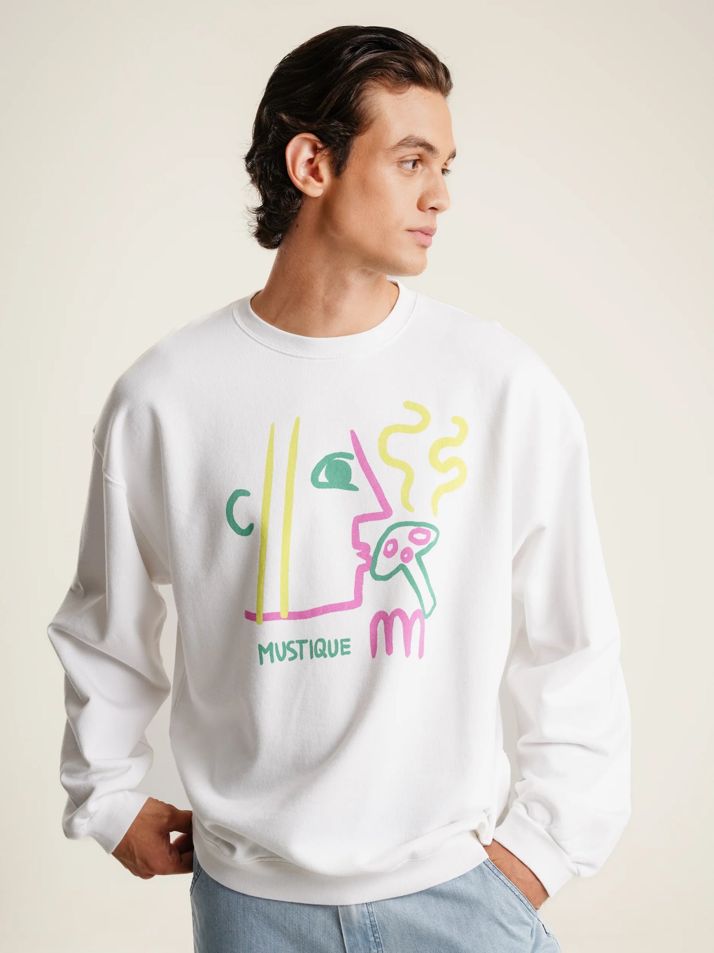 Mustique - Mushroom Crewneck Sweater