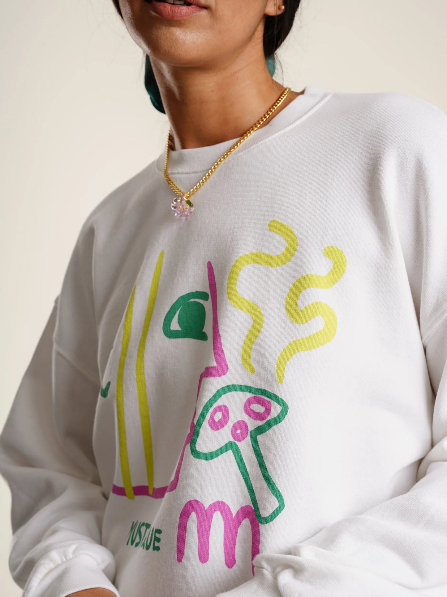 Mustique - Mushroom Crewneck Sweater