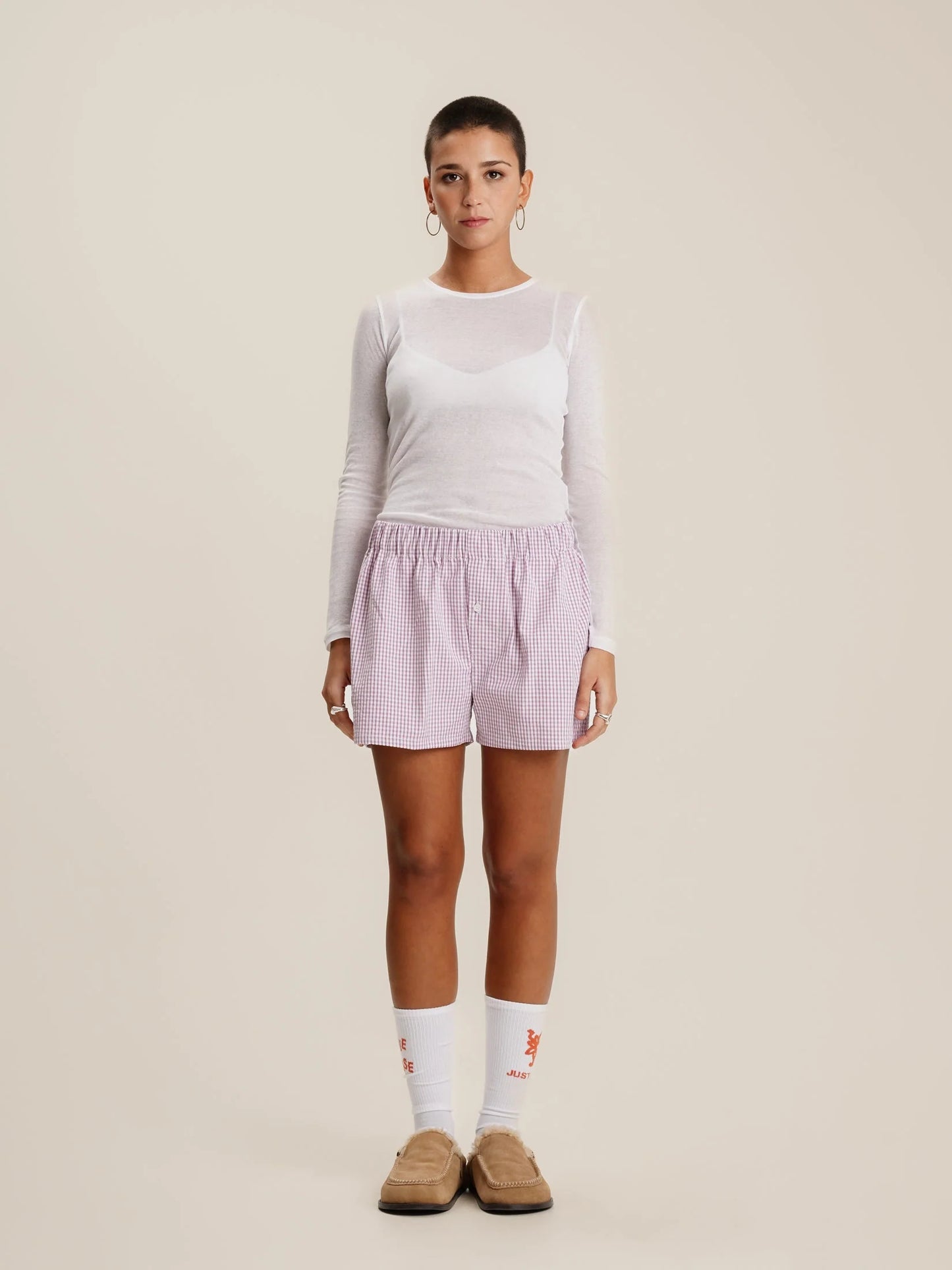 Mustique - Lilac Vichy Shorts