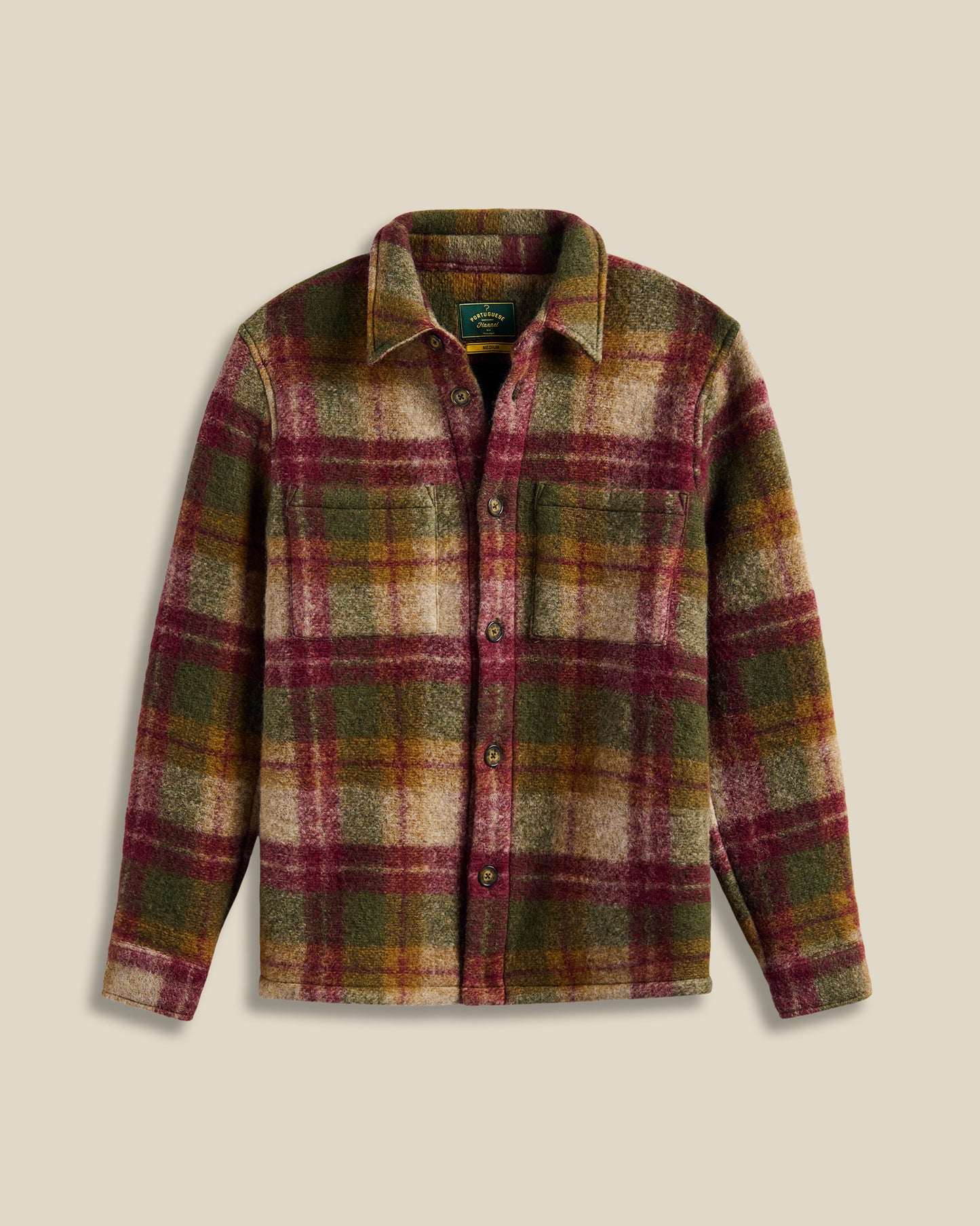Portuguese Flannel - parker overshirt forest