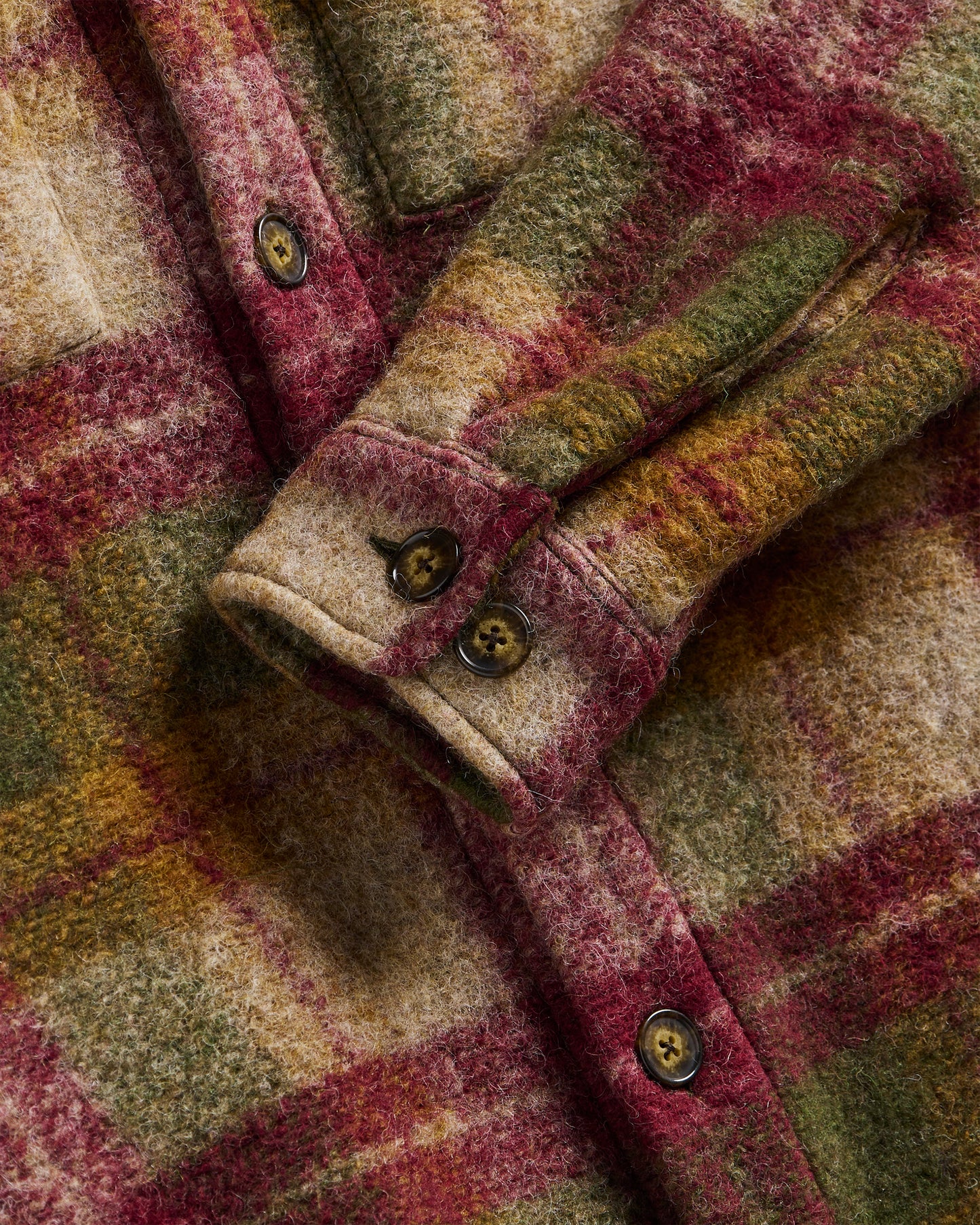 Portuguese Flannel - parker overshirt forest