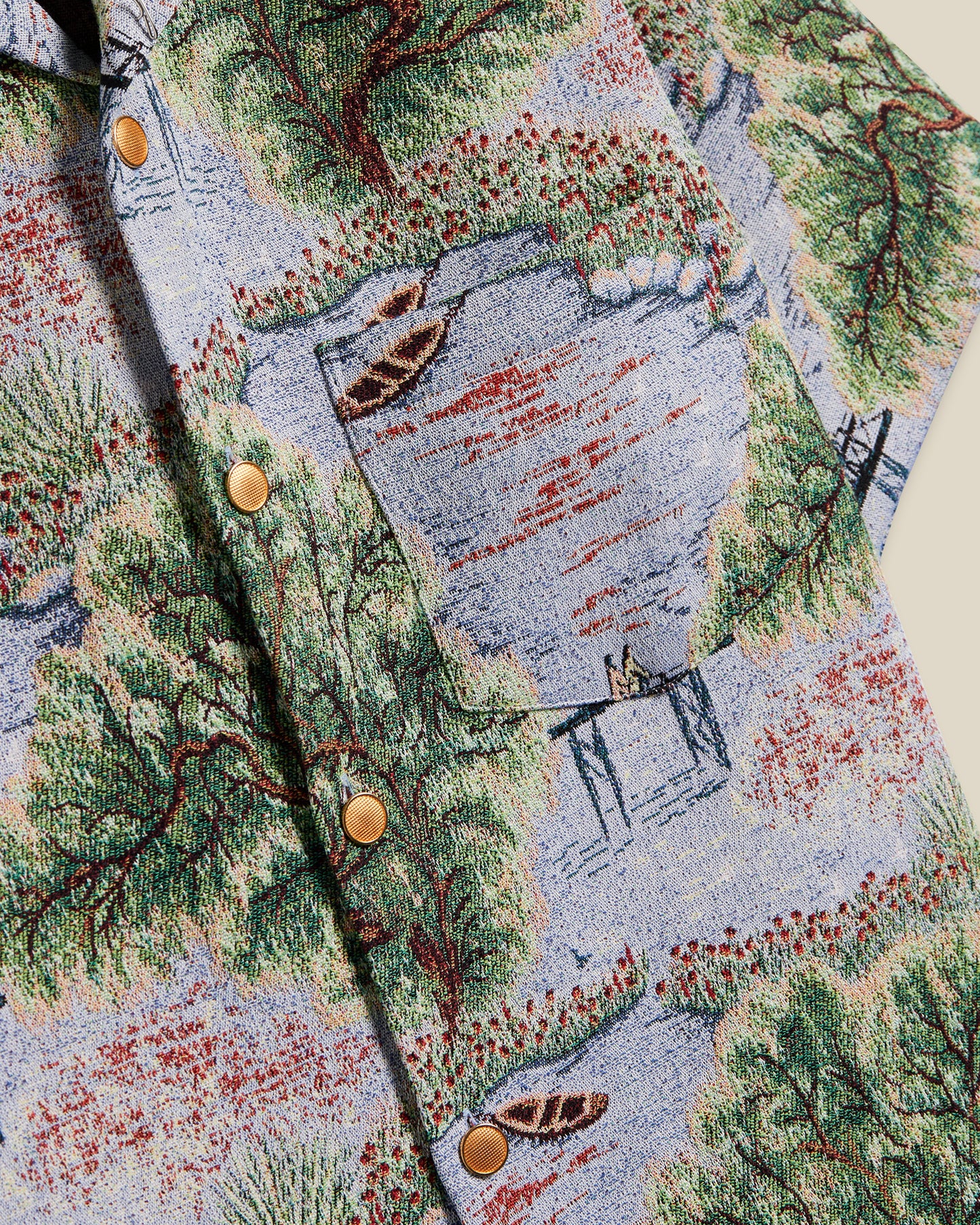 Portuguese Flannel - Park Tapestry Kurzarmhemd