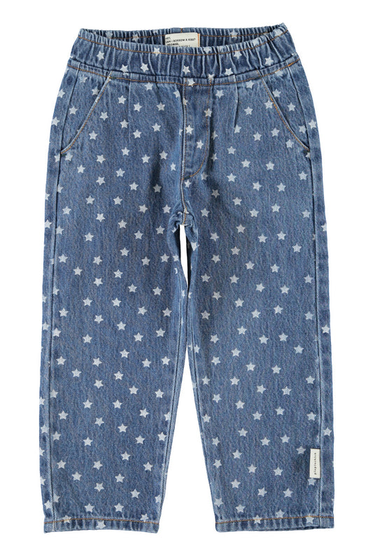Piupiuchick AW26 - Kinder Jeans Hose - 100% Baumwolle - mit Sterne