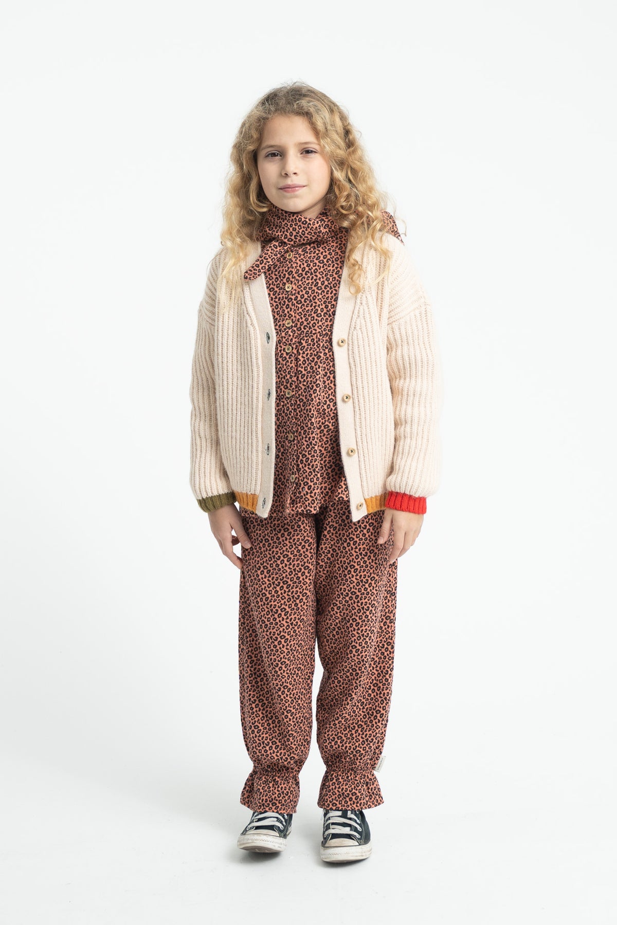 Piupiuchick AW26 - Kinder Bluse Rosa - 100% Baumwolle - Tiere Muster