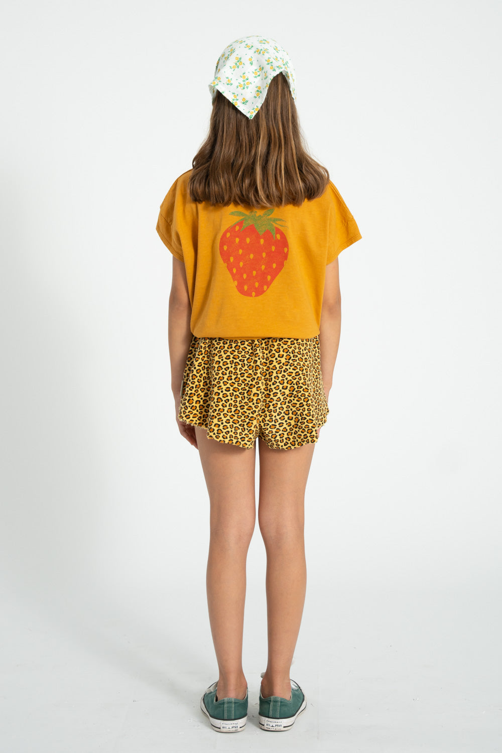 Piupiuchic - Kurze Kinder Hose - Bio-Baumwolle - Leoparden Muster