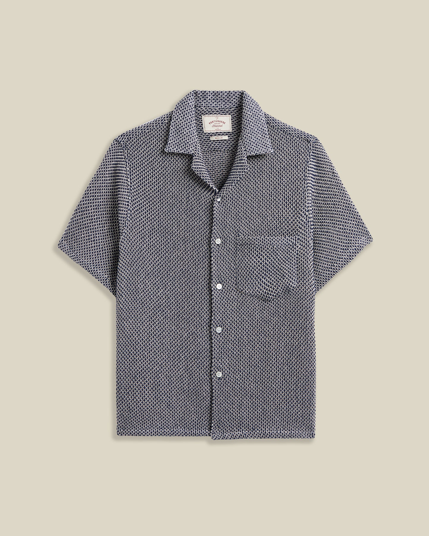 Portuguese Flannel - Kurzarmhemd Herren - Blau Weiß