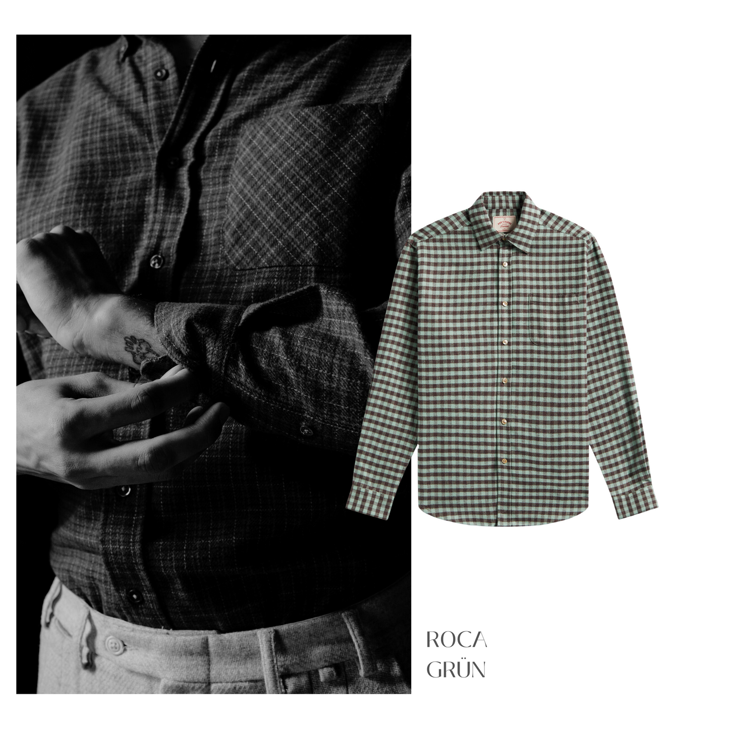 Portuguese Flannel - roca green
