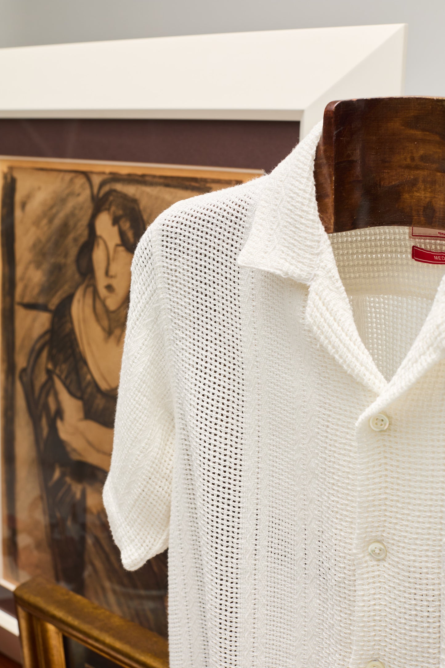 Portuguese Flannel - Salva White Kurzarmhemd
