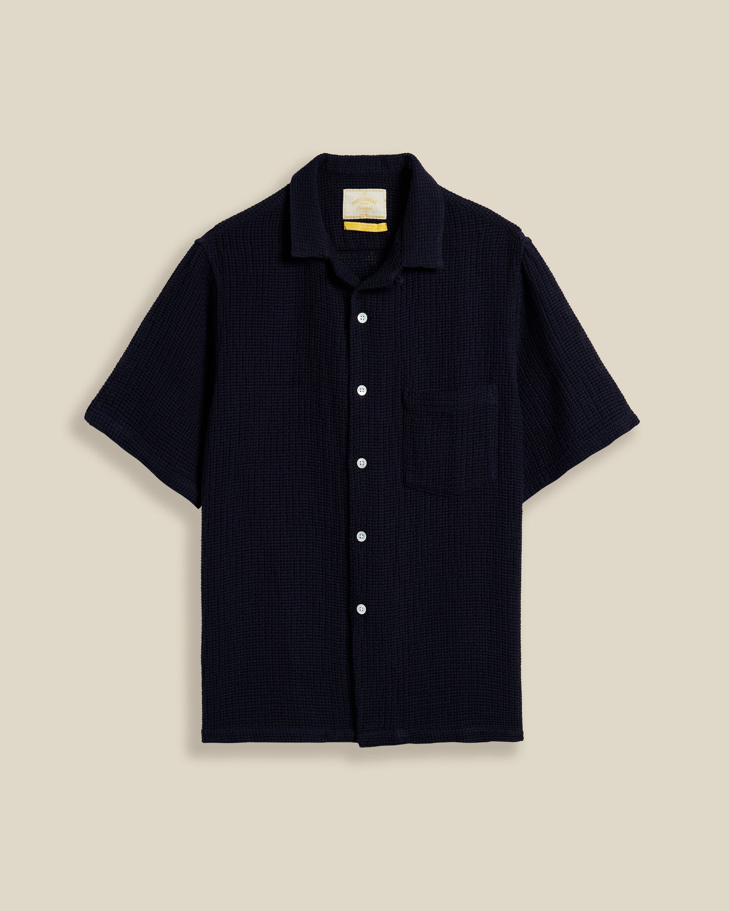 Portuguese Flannel - Salva Navy Kurzarmhemd