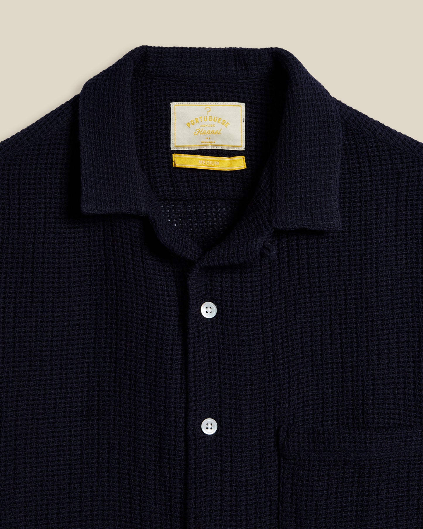 Portuguese Flannel - Salva Navy Kurzarmhemd
