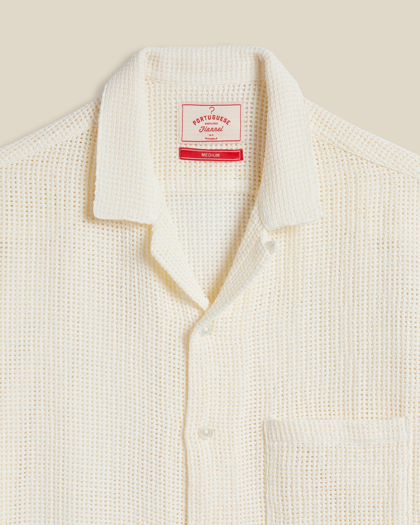 Portuguese Flannel - Salva White Kurzarmhemd