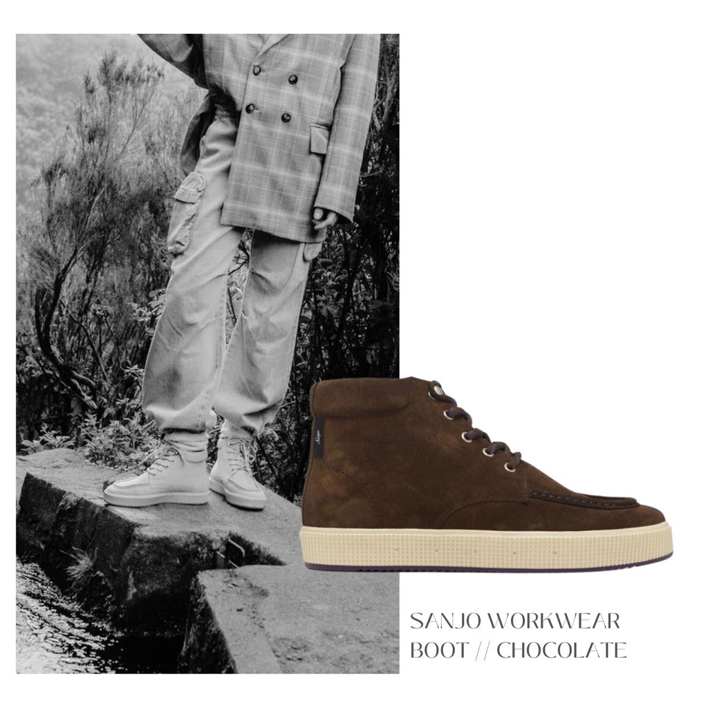 Sanjo - Workwear Boot Chocolate - Retro Sneaker