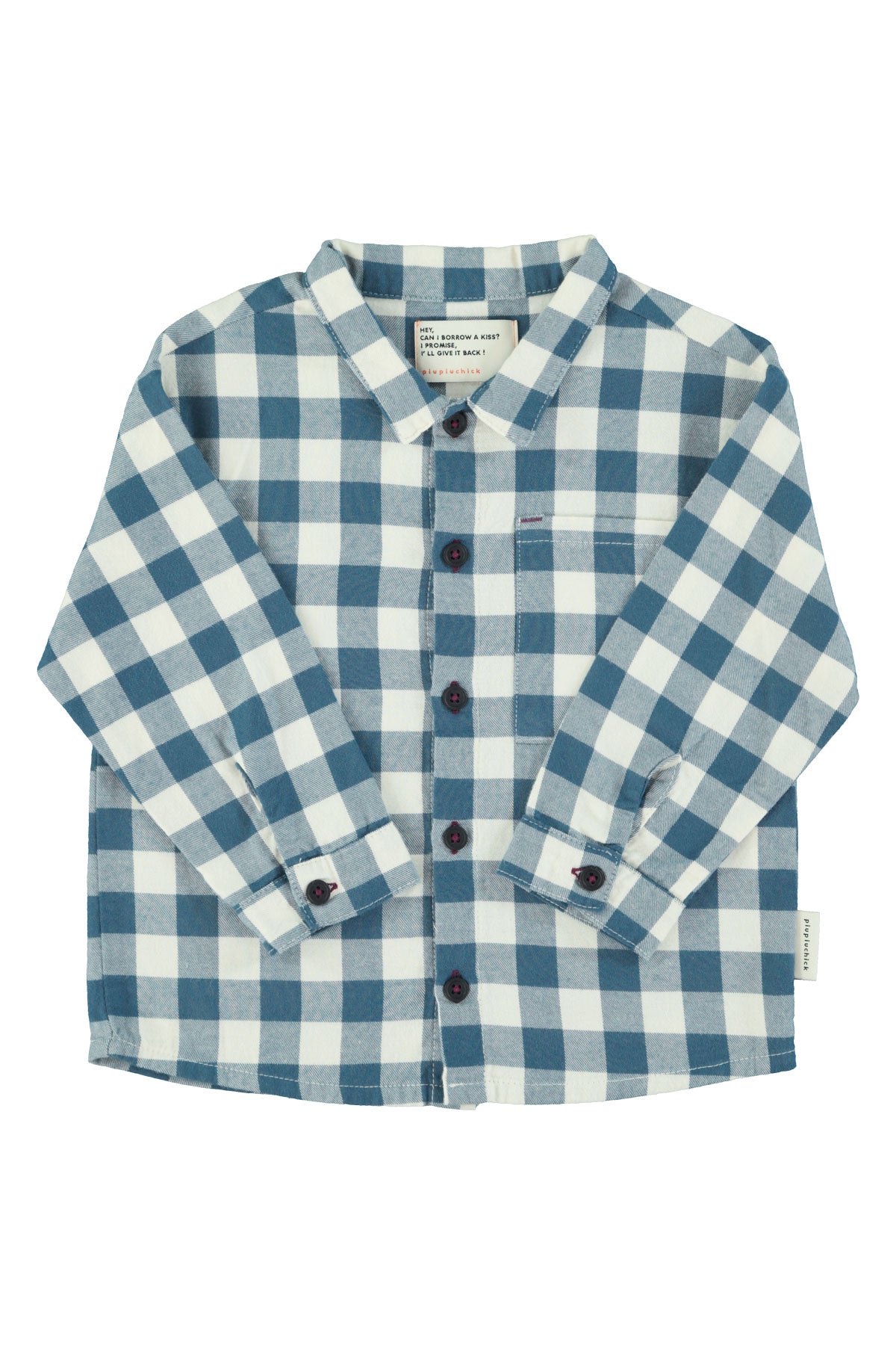 Piupiuchick AW25 - Shirt | Blue & white checkered