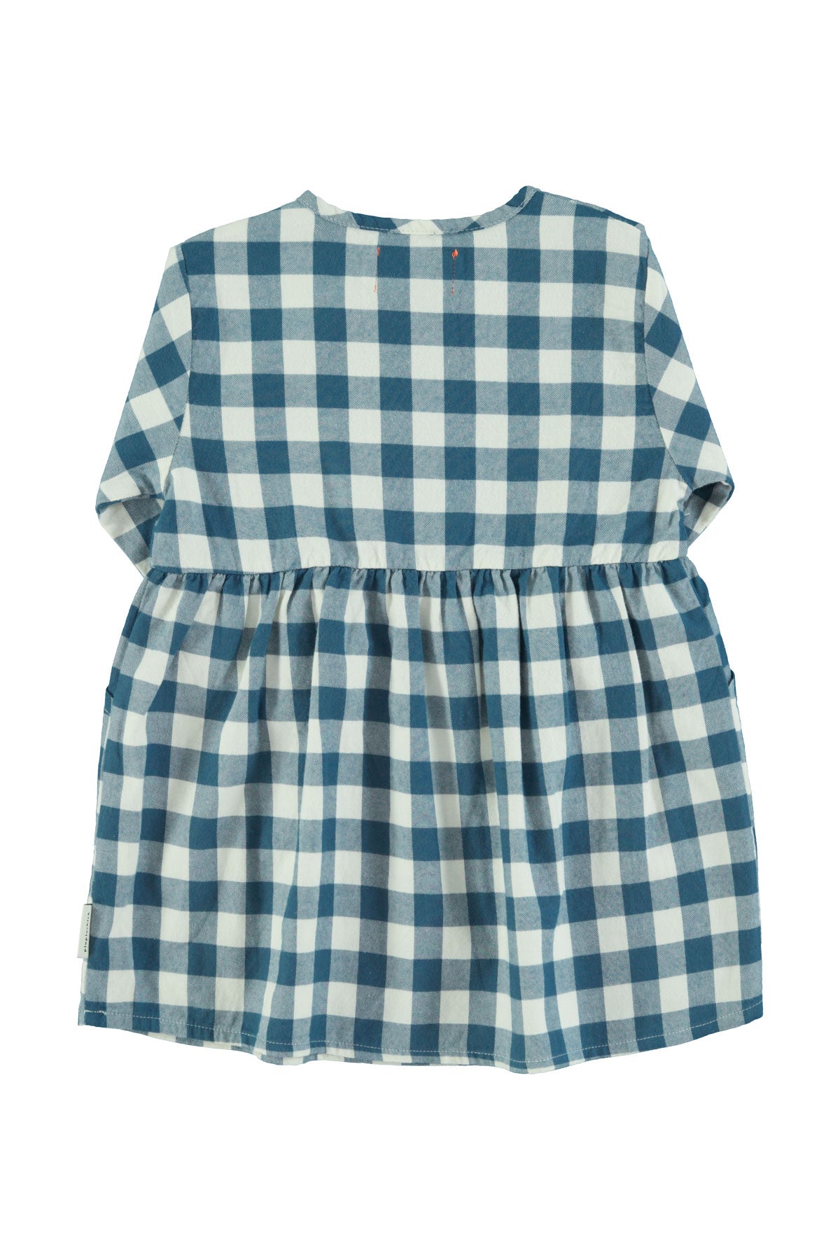 Piupiuchick AW25 - Short dress | Blue & white checkered