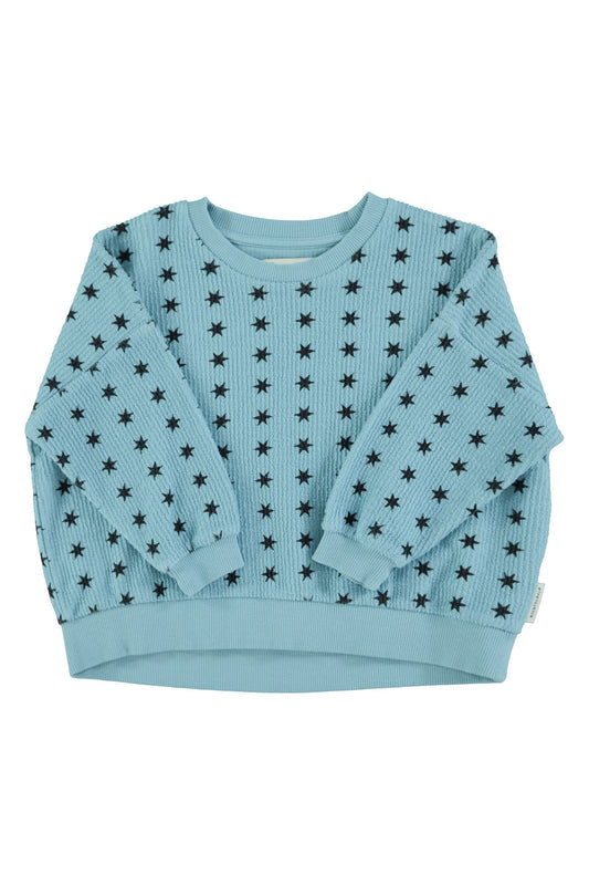 Piupiuchick AW25 - Sweatshirt | Blue w/ black stars