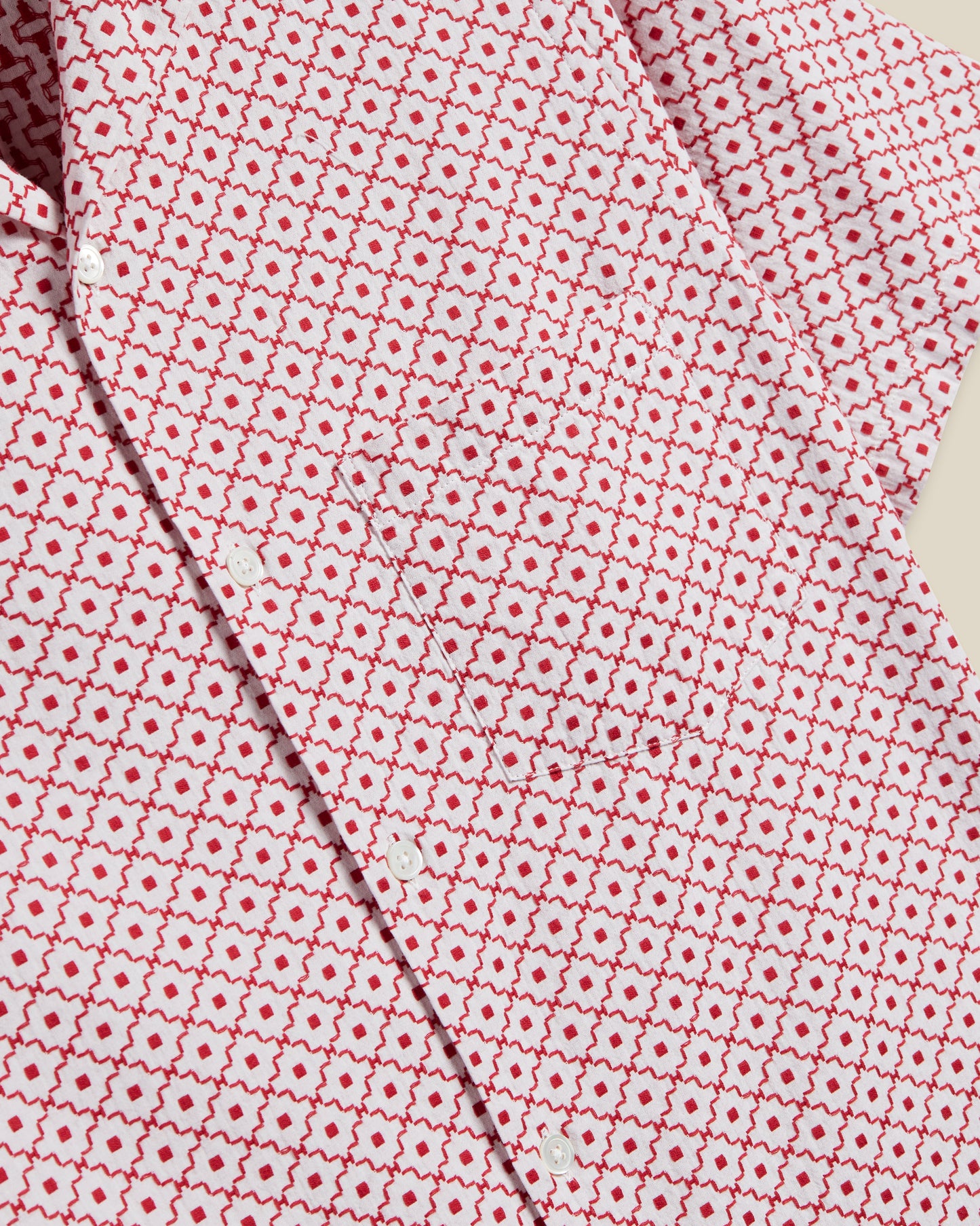 Portuguese Flannel - Tile Kurzarmhemd
