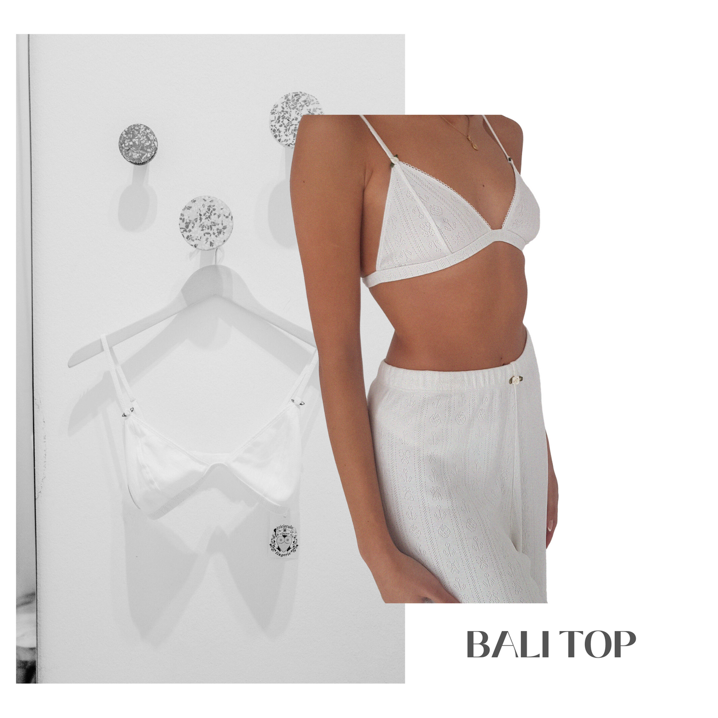 Tricirculo - BALI TOP // BH white