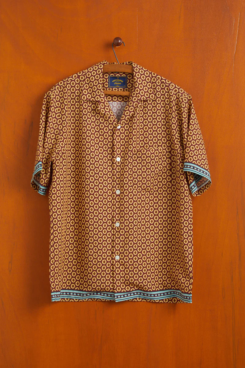Portuguese Flannel - Vermon Bordeaux - Hemd