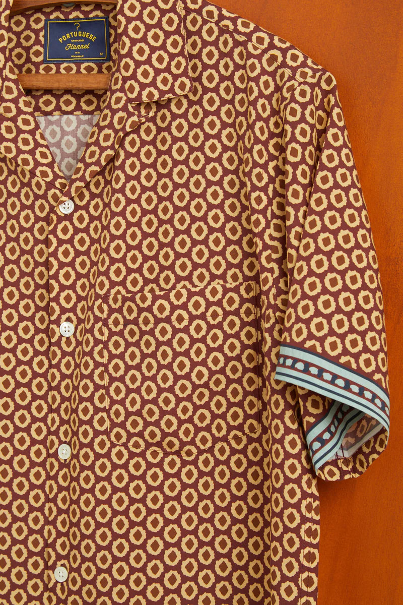 Portuguese Flannel - Vermon Bordeaux - Hemd