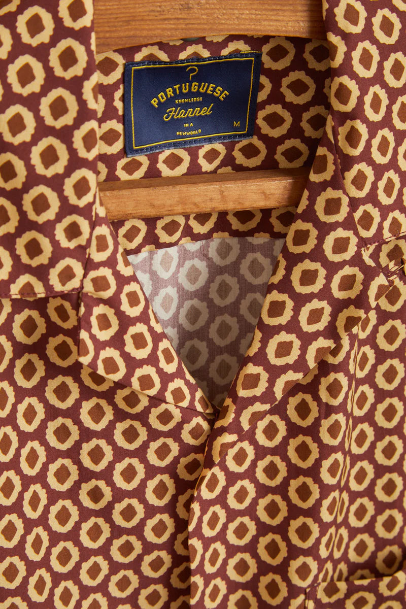 Portuguese Flannel - Vermon Bordeaux - Hemd